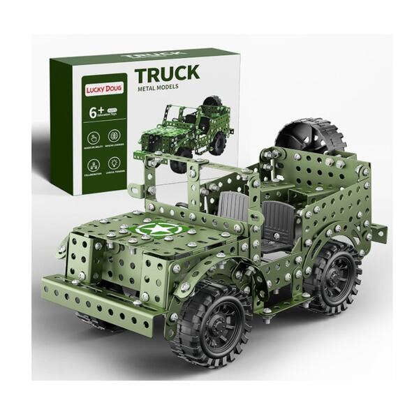 Model Tank metal 4.7'x, 9.9'x5.1", nuts,bolts,screwdriver,wrench,etc, 391 pcs. - Picture 1 of 7